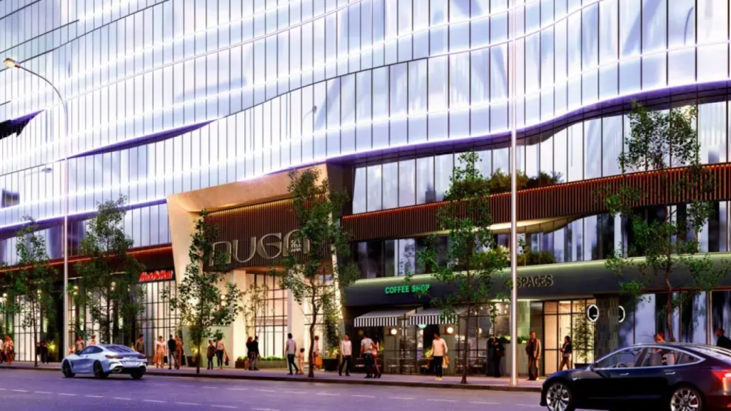 Una imagen de la futura fachada de Nuga Castellana.