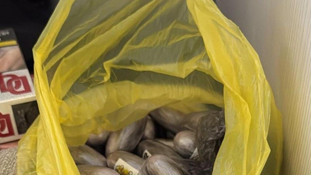 La droga intervenida.