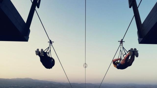 La súper tirolina de Alhaurín de la Torre.