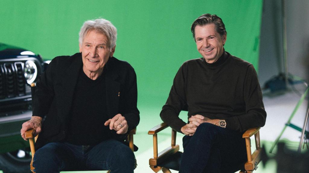 Olivier François junto a Harrison Ford en el último anuncio de Jeep de la Super Bowl.