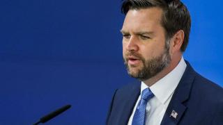 El vicepresidente estadounidense, JD Vance,  en su intervención en la Conferencia de Seguridad de Múnich.