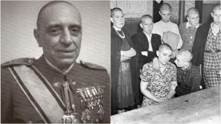 A la izquierda, Antonio Vallejo Nájera. A la derecha, presas del franquismo en una imagen de archivo.