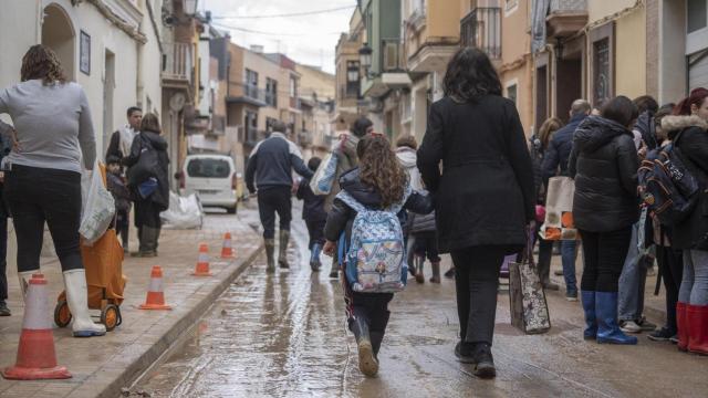 Reapertura de un centro escolar de Paiporta tras la dana del 29 de octubre. EP / Jorge Gil