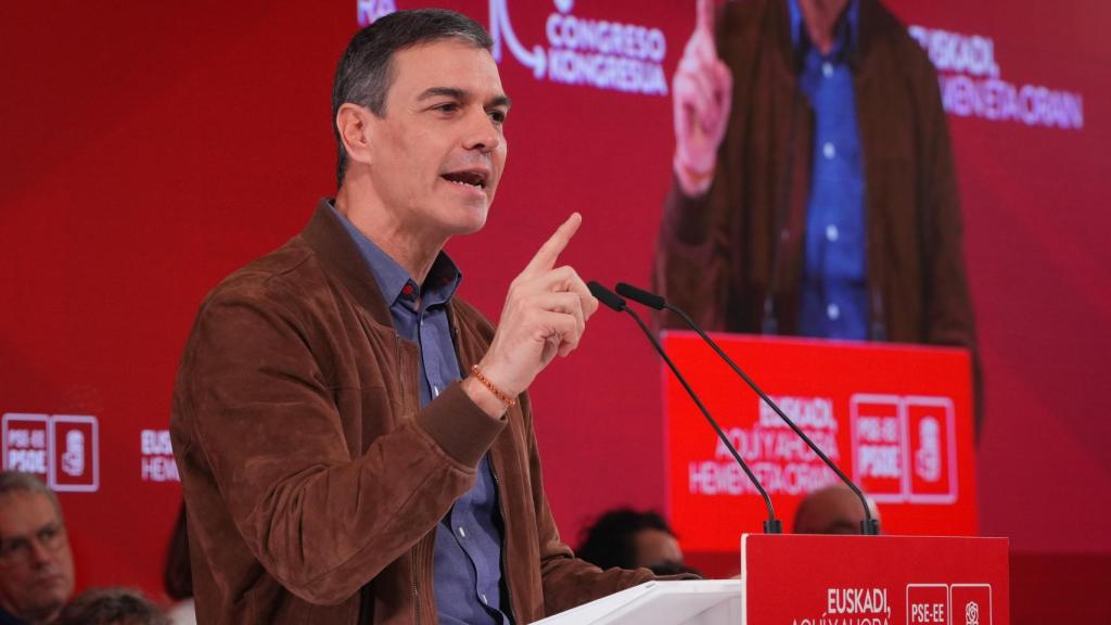 Pedro Sánchez en el Congreso del PSOE vasco