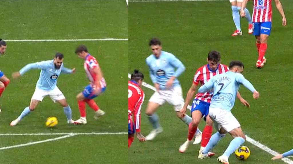 Penalti de Le Normand a Borja Iglesias