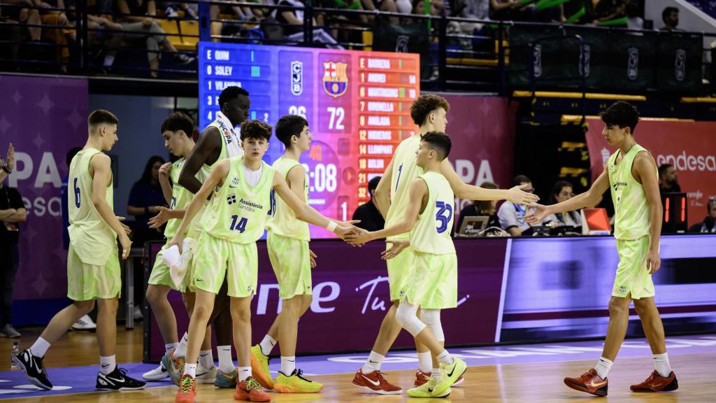 El Barça de Basket, durante la MiniCopa 2025