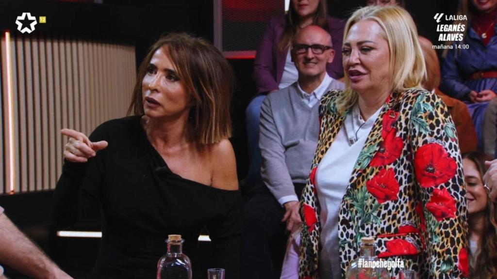María Patiño y Belén Esteban en 'La noche golfa'.
