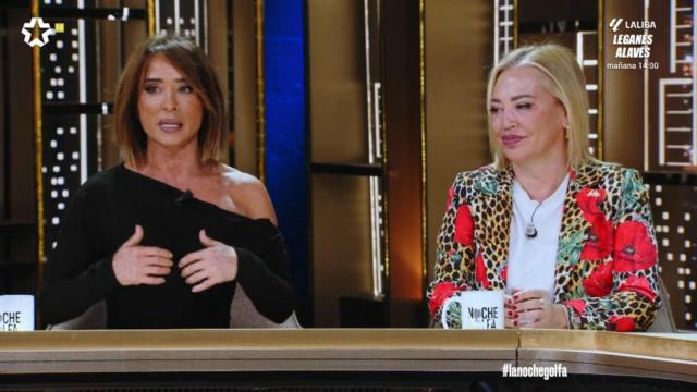 María Patiño y Belén Esteban en 'La noche golfa'.