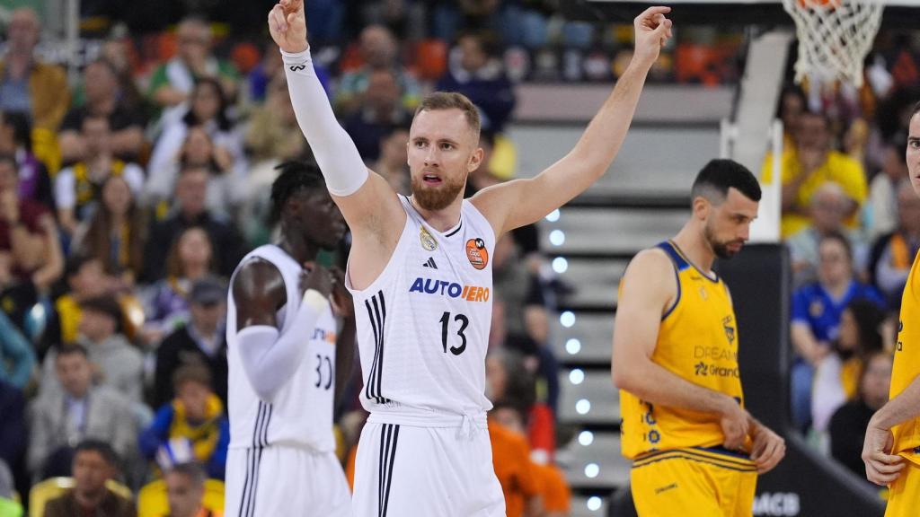 Dzanan Musa celebra durante las semifinales ante Gran Canaria