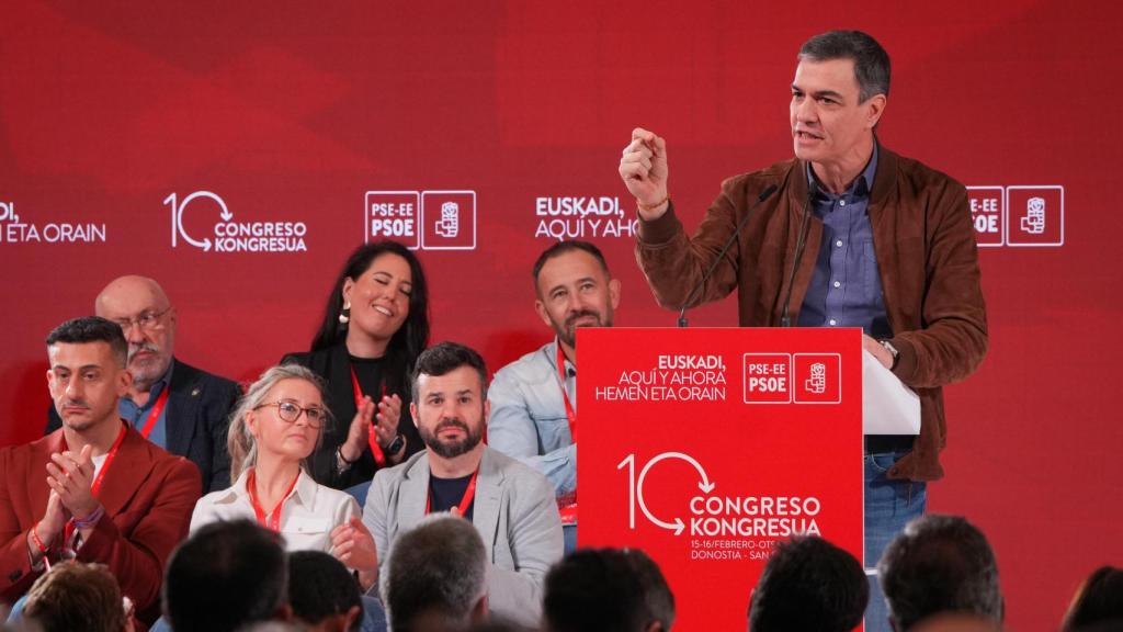 Pedro Sánchez en el Congreso del PSOE del País Vasco