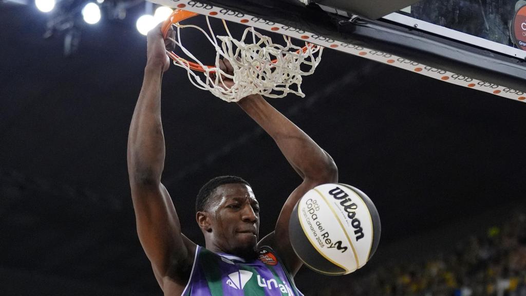 Yankuba Sima durante la semifinal de la Copa del Rey contra La Laguna Tenerife