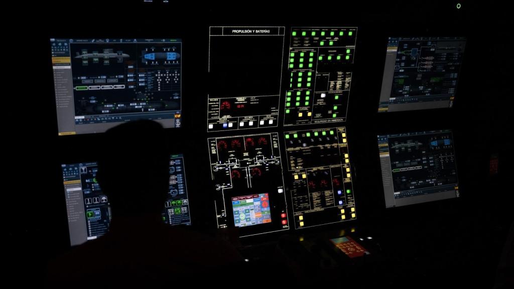 Panel de mandos del submarino