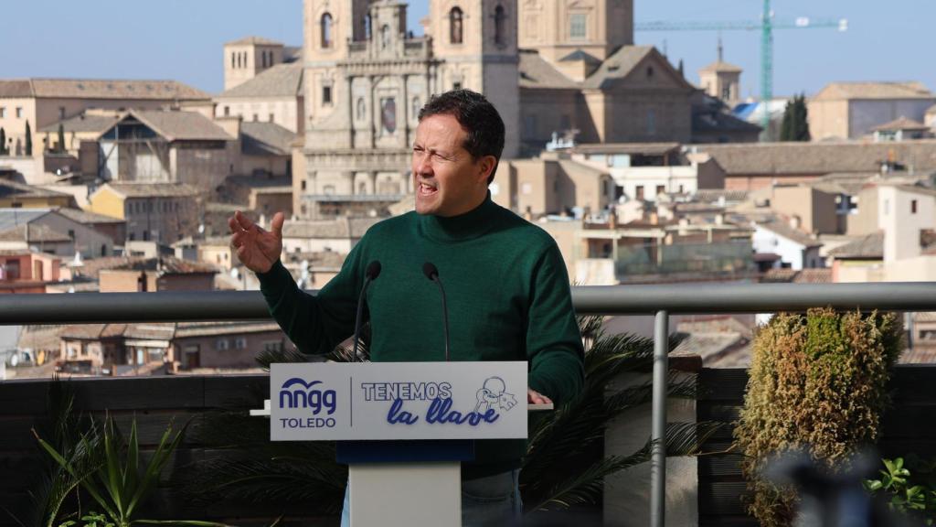 Carlos Velázquez, alcalde de Toledo, este domingo en el foro de vivienda del PP.
