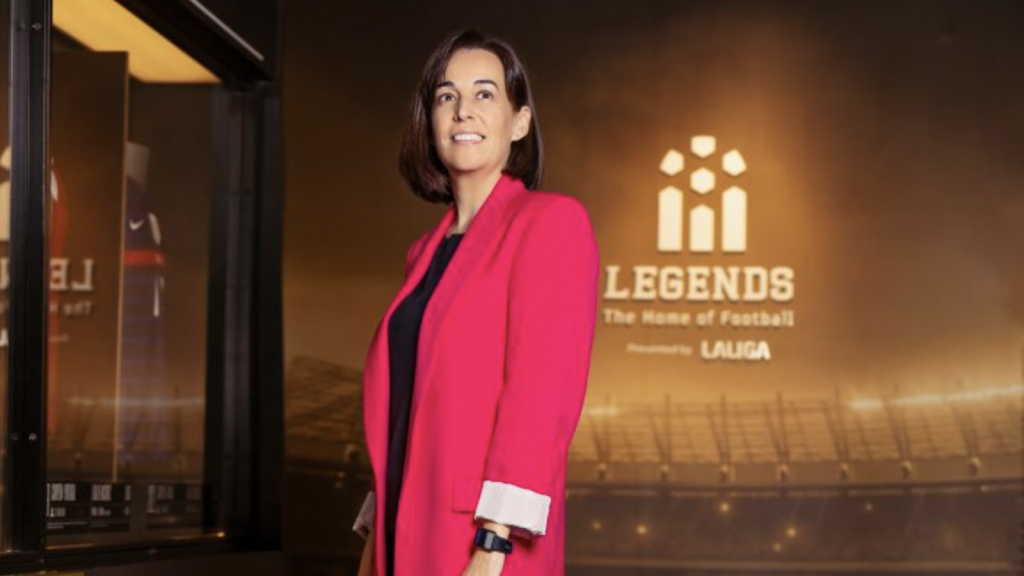 Laura Valdeolivas en su presentación como CEO del Museo Legends de LaLiga.