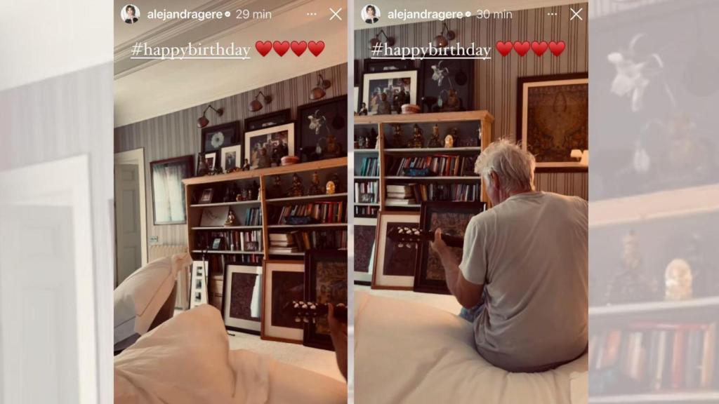 Richard Gere, en el chalet que comparte con Alejandra Silva.