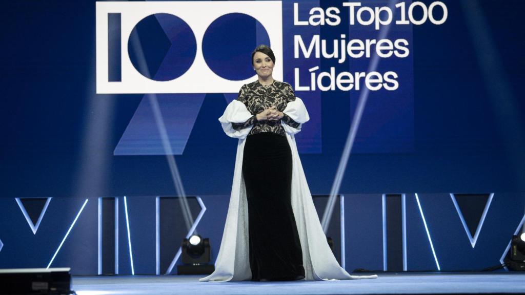 Cruz Sánchez de Lara, en el escenario de 'Las Top 100 Mujeres Líderes'.