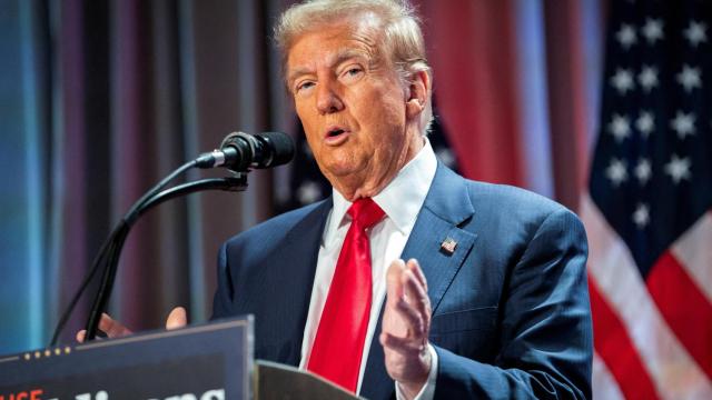 Donald Trump en una reunión en Washington.