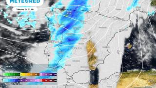 Mapa meteorológico de la península ibérica
