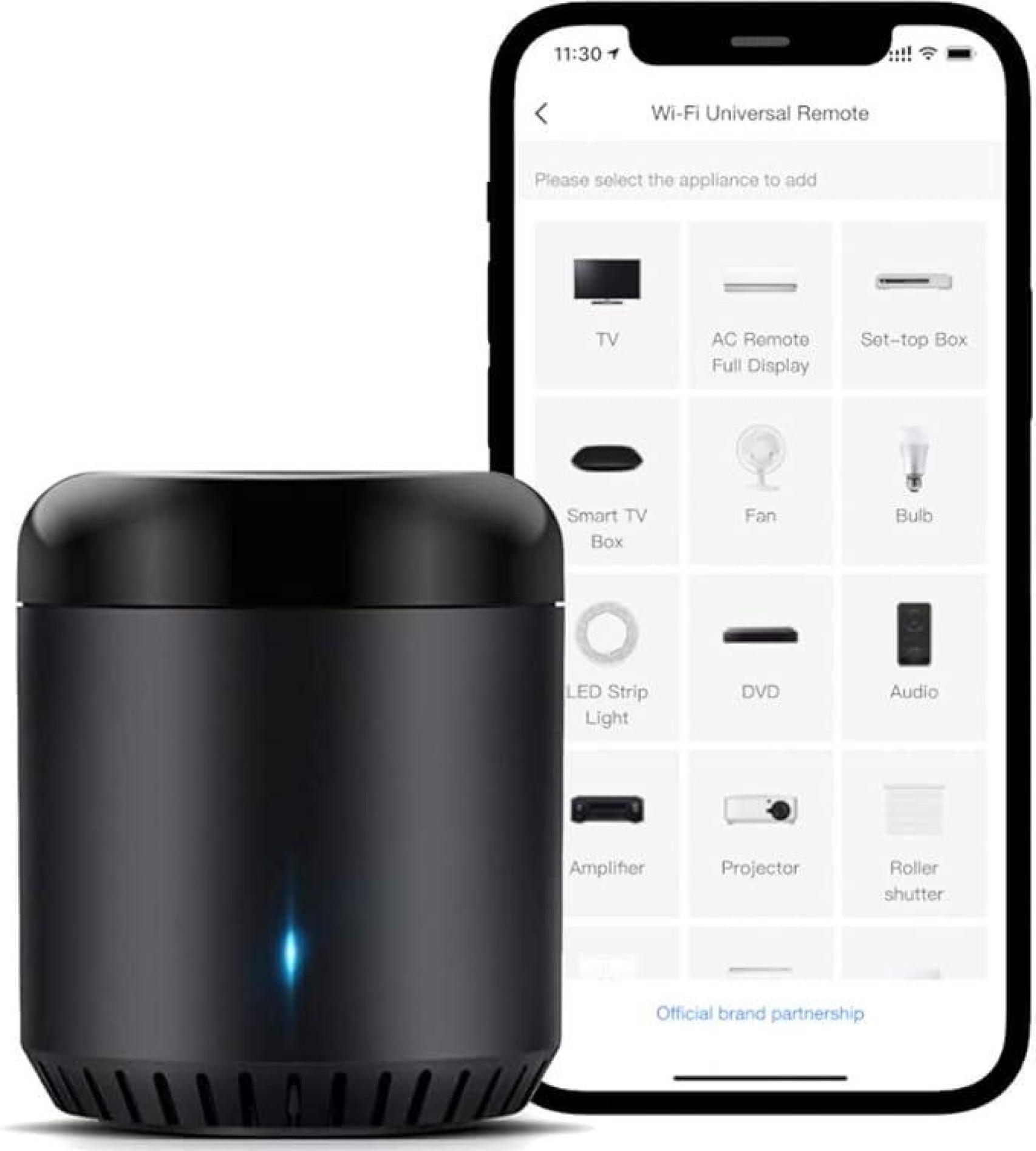 Control remoto universal para domótica, por infrarrojos, función Wi-Fi.