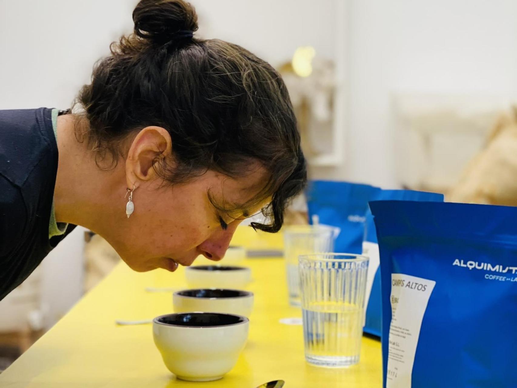 Catando cafés en La Parecería.