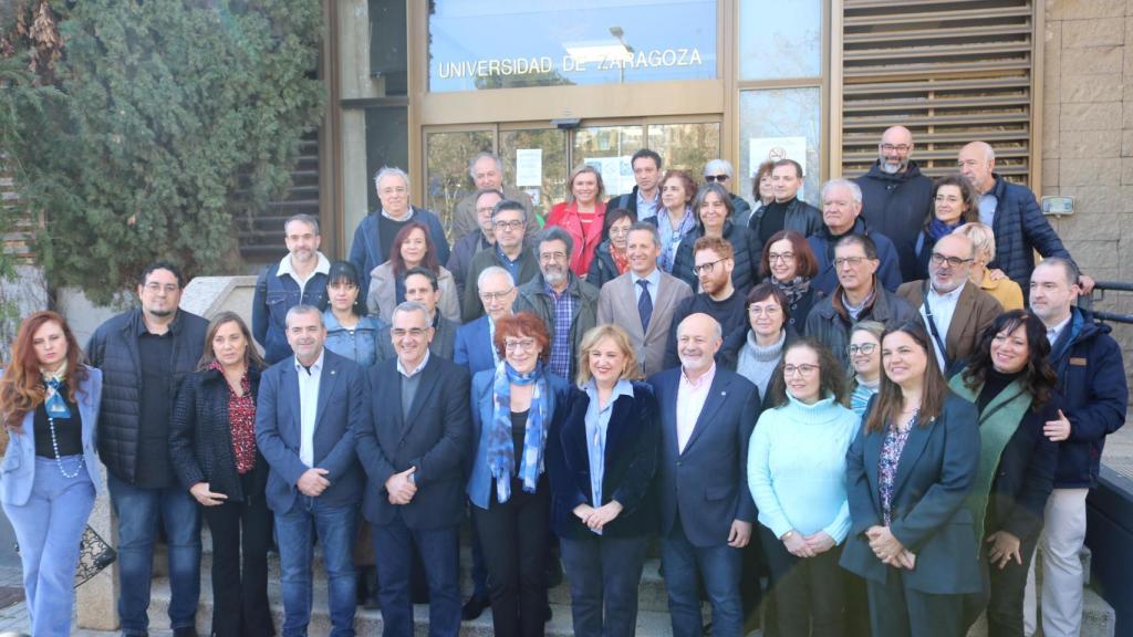 Bolea ha estado acompañada de buena parte de su nutrido equipo