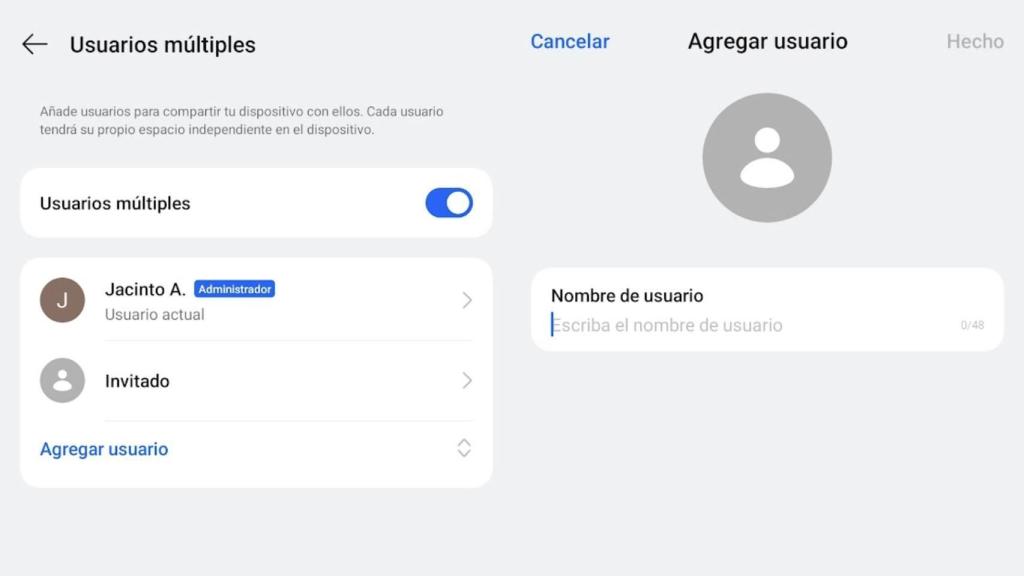 Usuario múltiple en Android