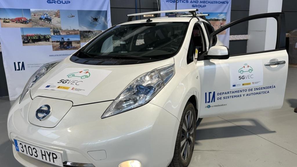 El coche autónomo que se está utilizando en Málaga.