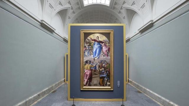 La Asunción de El Greco expuesta en el museo del Prado.