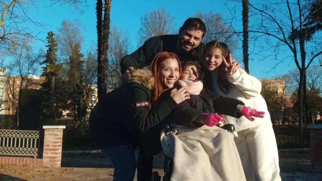 Ghalia y su familia.