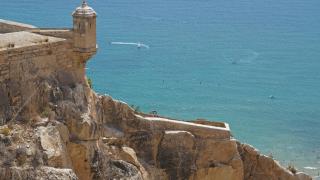 Vistas desde el castillo de Santa Bárbara, Alicante.