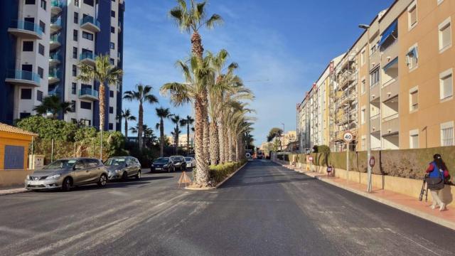 Una calle de Torrevieja.
