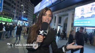Sara Carbonero debutó como reportera del nuevo 'CQC' entrevistando a Manuel Carrasco.