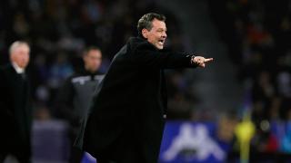 Diego Cocca dirigiendo un partido del Real Valladolid