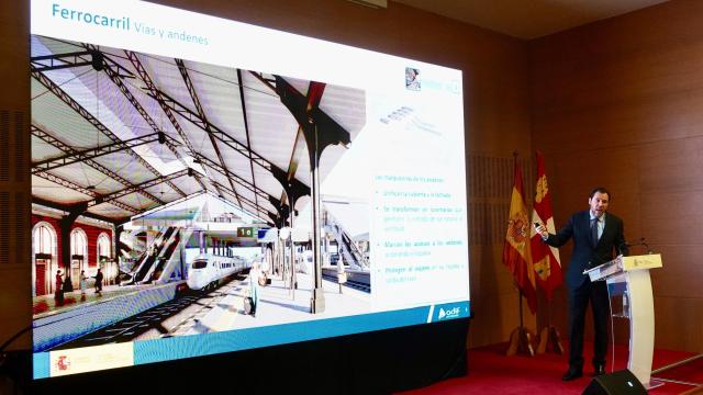 El ministro de Transportes y Movilidad Sostenible, Óscar Puente, presenta el proyecto de la nueva estación de tren de Valladolid Campo Grande
