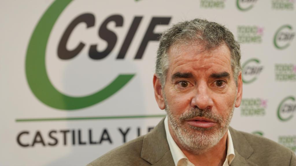 El presidente de CSIF Castilla y León, Benjamín Castro, en una imagen de archivo
