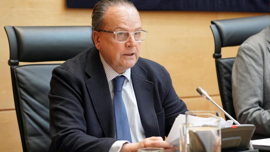 El presidente del Consejo de Cuentas de Castilla y León, Mario Amilivia, interviene en la Comisión de Economía y Hacienda de las Cortes