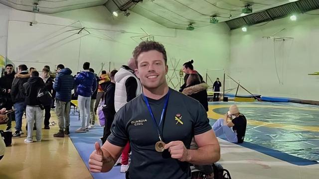 Edu Lorente tras disputar el Campeonato de Grappling de Castilla y León en Burgos