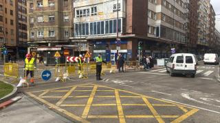 Corte al tráfico en la Plaza de la Circular