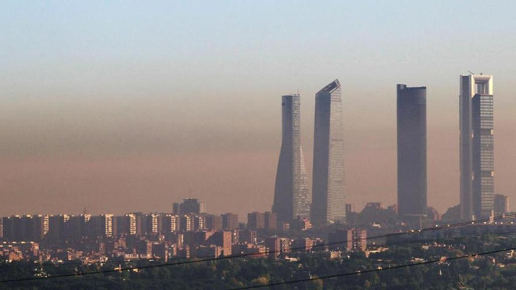 Una imagen de la contaminación en la ciudad de Madrid.