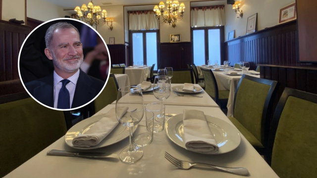 El restaurante donde comió Felipe VI.