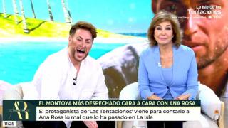 Ana Rosa Quintana junto a Carlos Latre caracterizado de Montoya.