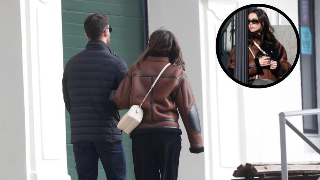 Ana de Armas, junto a Manuel Anido Cuesta, en Madrid.