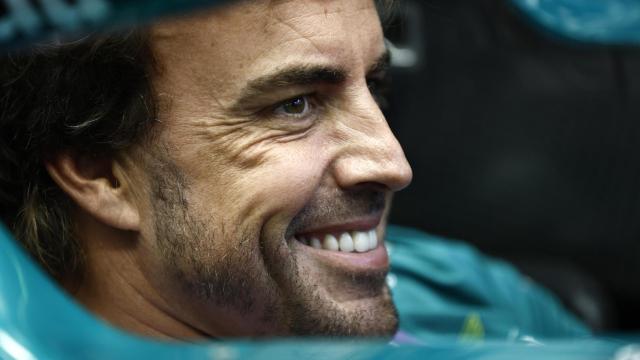 Fernando Alonso, en el GP de Países Bajos 2023 dentro del Aston Martin AMR23