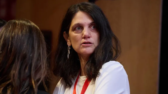 Pilar Sánchez Acera, el pasado 1 de febrero en el congreso regional del PSM./