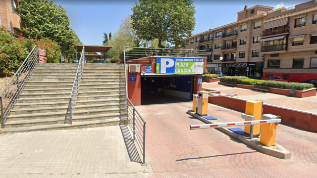 Aparcamiento municipal Plaza de la Concordia en Boadilla del Monte