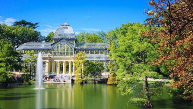 Paisaje de la Luz en los Jardines del Buen Retiro.