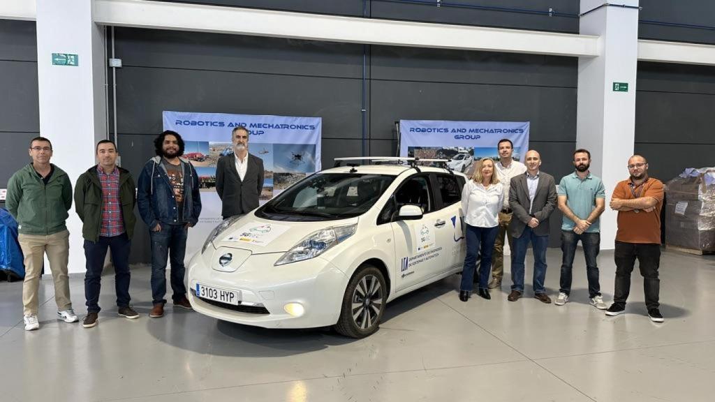 Profesionales que están trabajando en el proyecto de coche autónomo en Málaga.