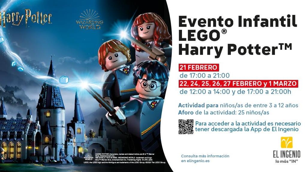 El cartel del evento de Harry Potter y Lego.