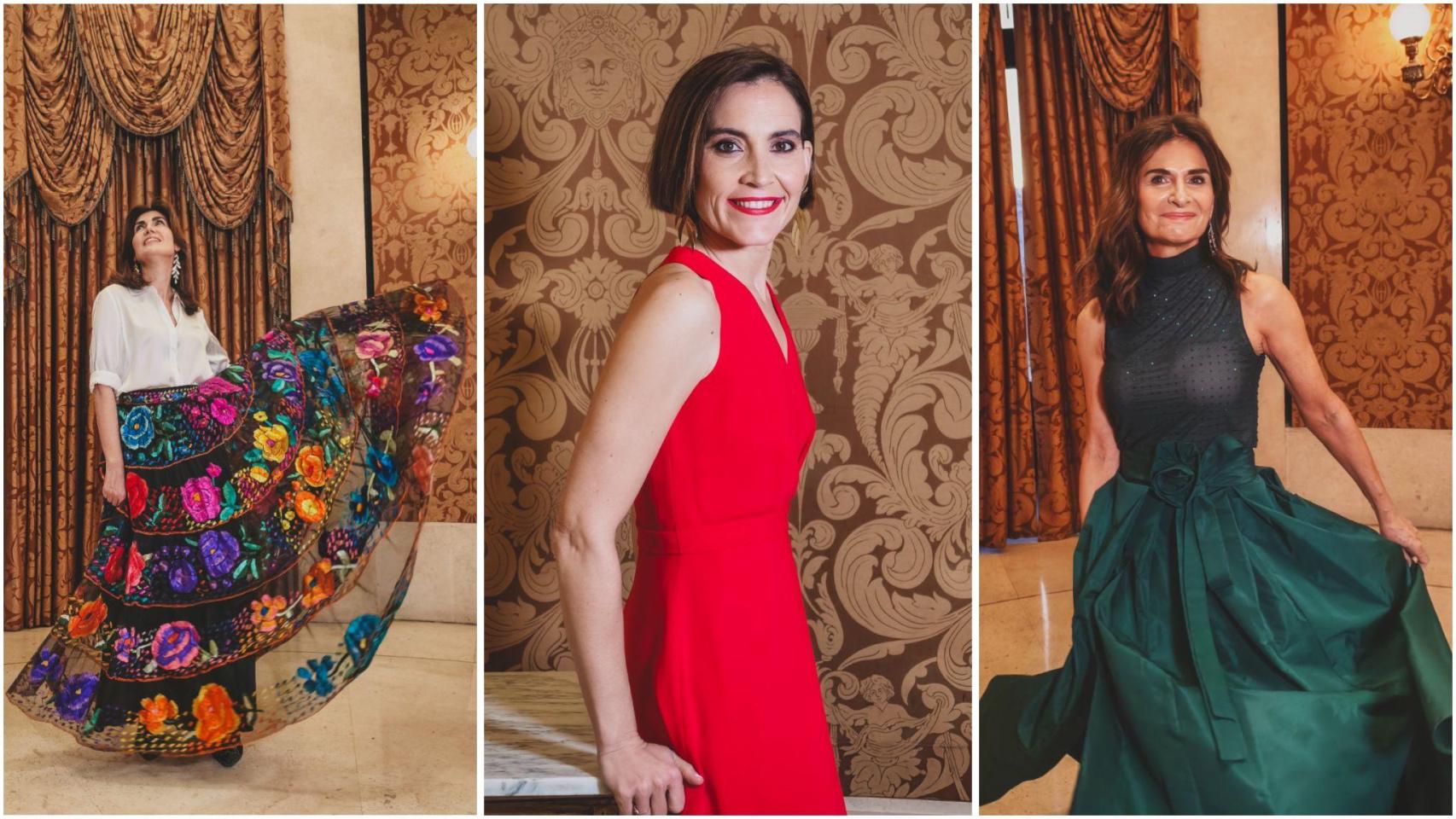 De izquierda a derecha: Ofelia Grande, Boticaria García y María Eugenia Girón.