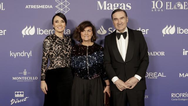 Pedro J. Ramírez, Cruz Sánchez de Lara y Carmen Calvo.